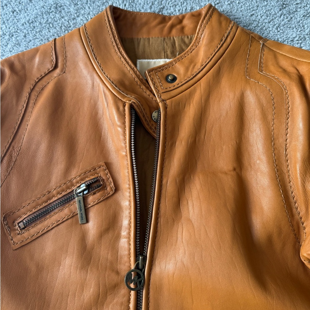 Michael Kors leather Moto Jacket